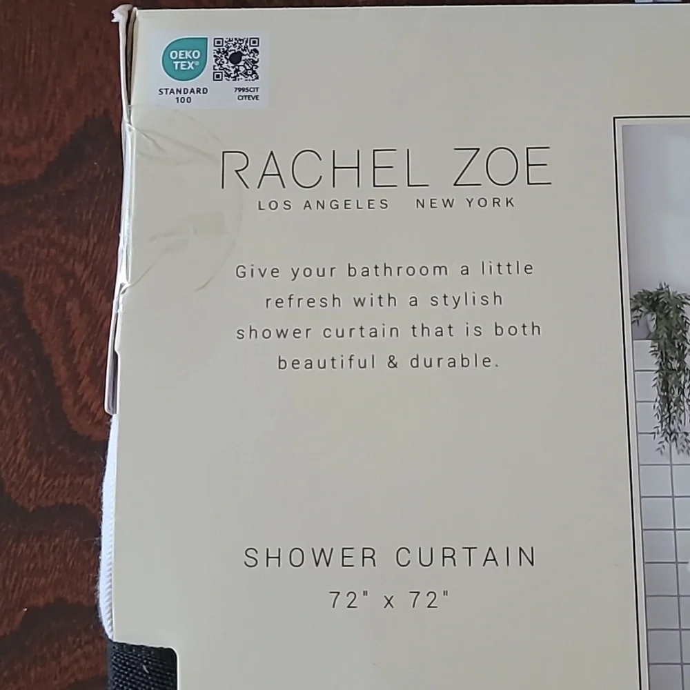 Rachel Zoe Fabric Shower Curtain